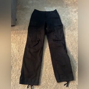 Black Cargo-like Pants